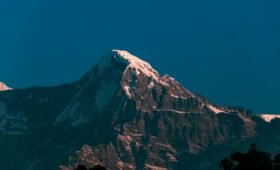 View of Dhaulagiri (8,167 m) Mountain
